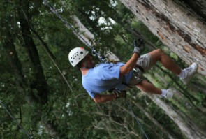 Mike rock climbing
